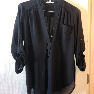 Black work blouse